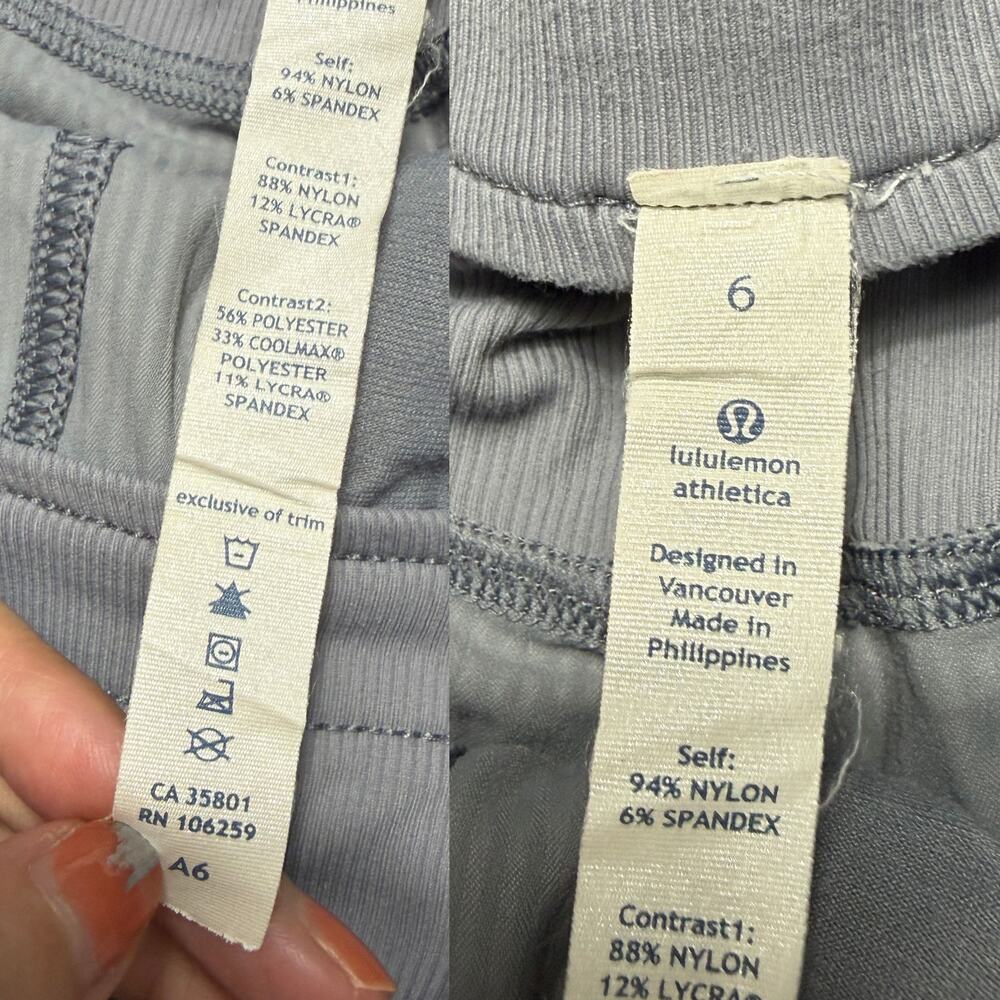 Lululemon Dance Studio Pants Gray Size 6 Drawstring Ruched Hem - Picture 12 of 14